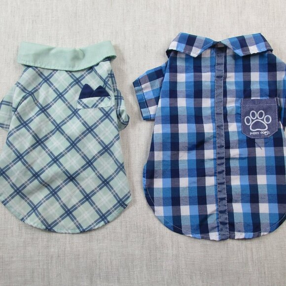 Lot of 2 House Of Barker Shirt Kids 2 Multi Plaid Classic Short Sleeve Button-Up - Picture 2 of 16
